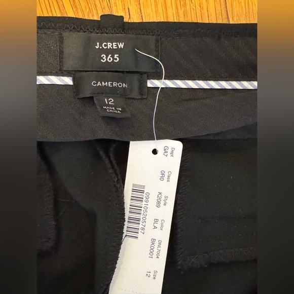 NWT Jcrew black Cameron full length pants - Picture 2 of 3